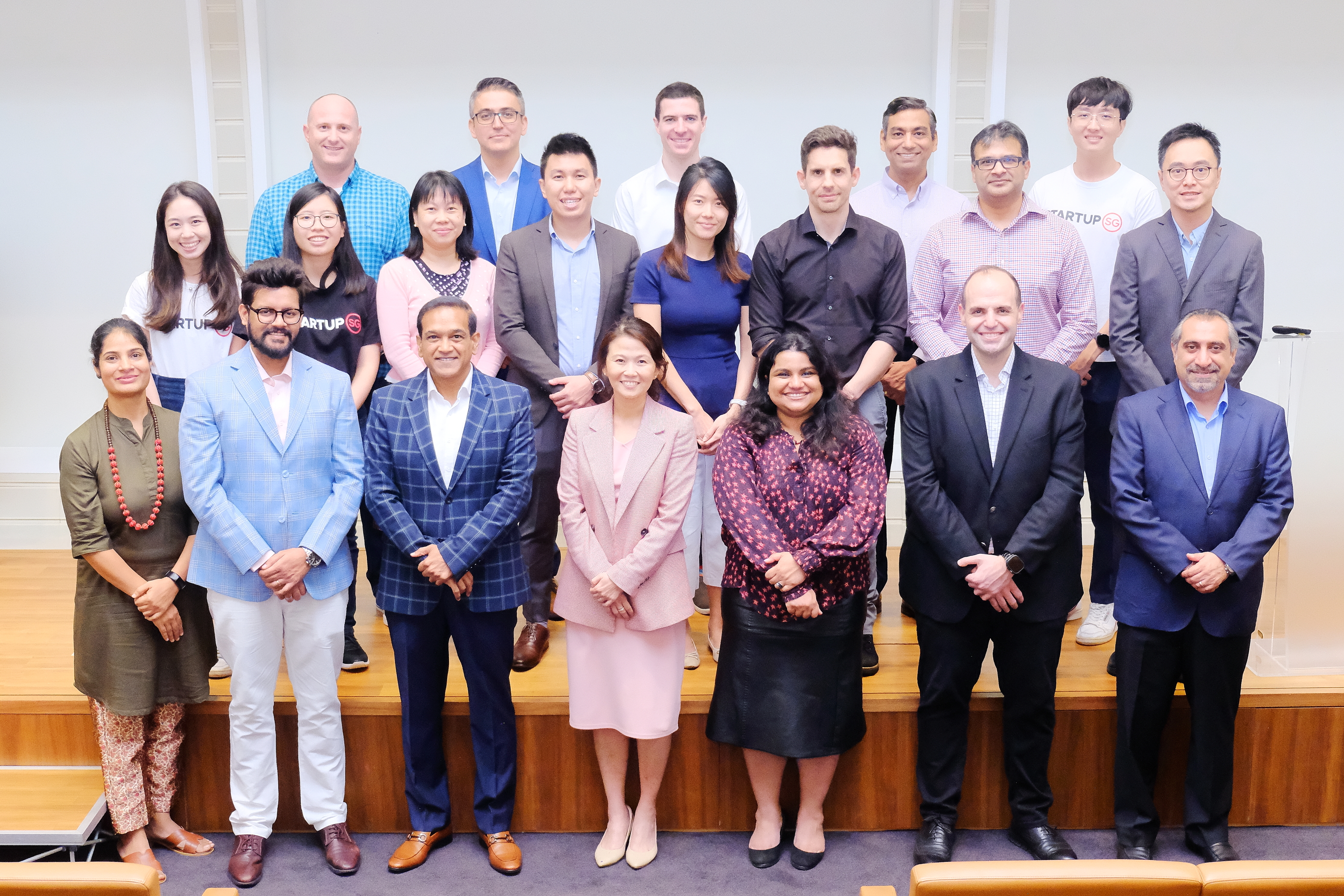 AD Stretch Demo Day in Singapore - Representatives from Avery Dennison, Enterprise Singapore and Highline Beta join startups at AD Stretch Demo Day in Singapore