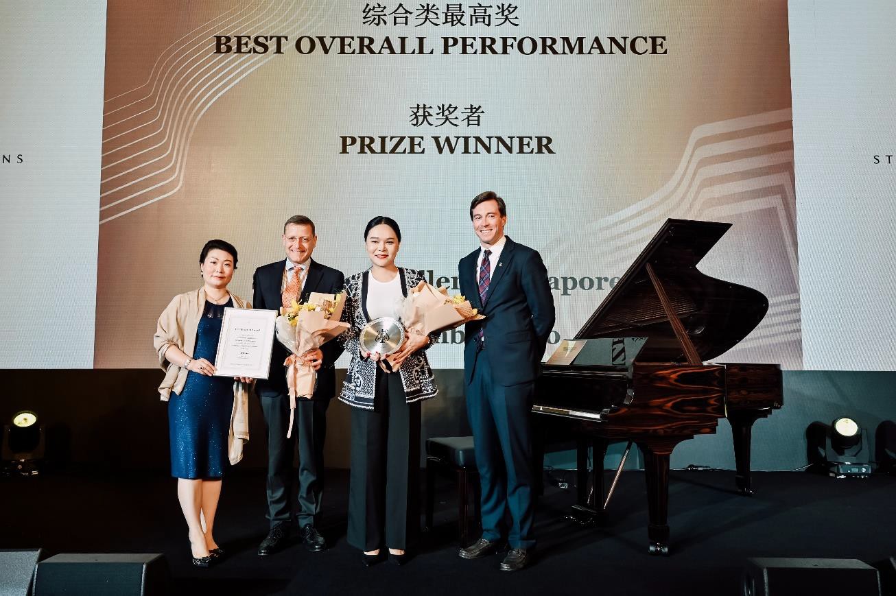 Ms Wei Wei, President Steinway Asia Pacific. Mr Alexander C. Melchers, Managing Director C. Melchers GmbH & Co. Ms Celine Goh, General Manager Steinway Business under Melchers Group. Mr Benjamin Steiner, CEO Steinway & Sons.