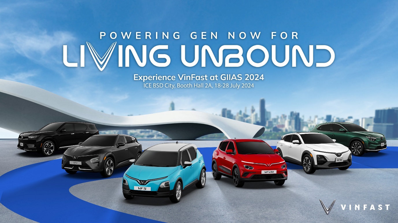 VinFast participates in GIIAS 2024 with a diverse range of products