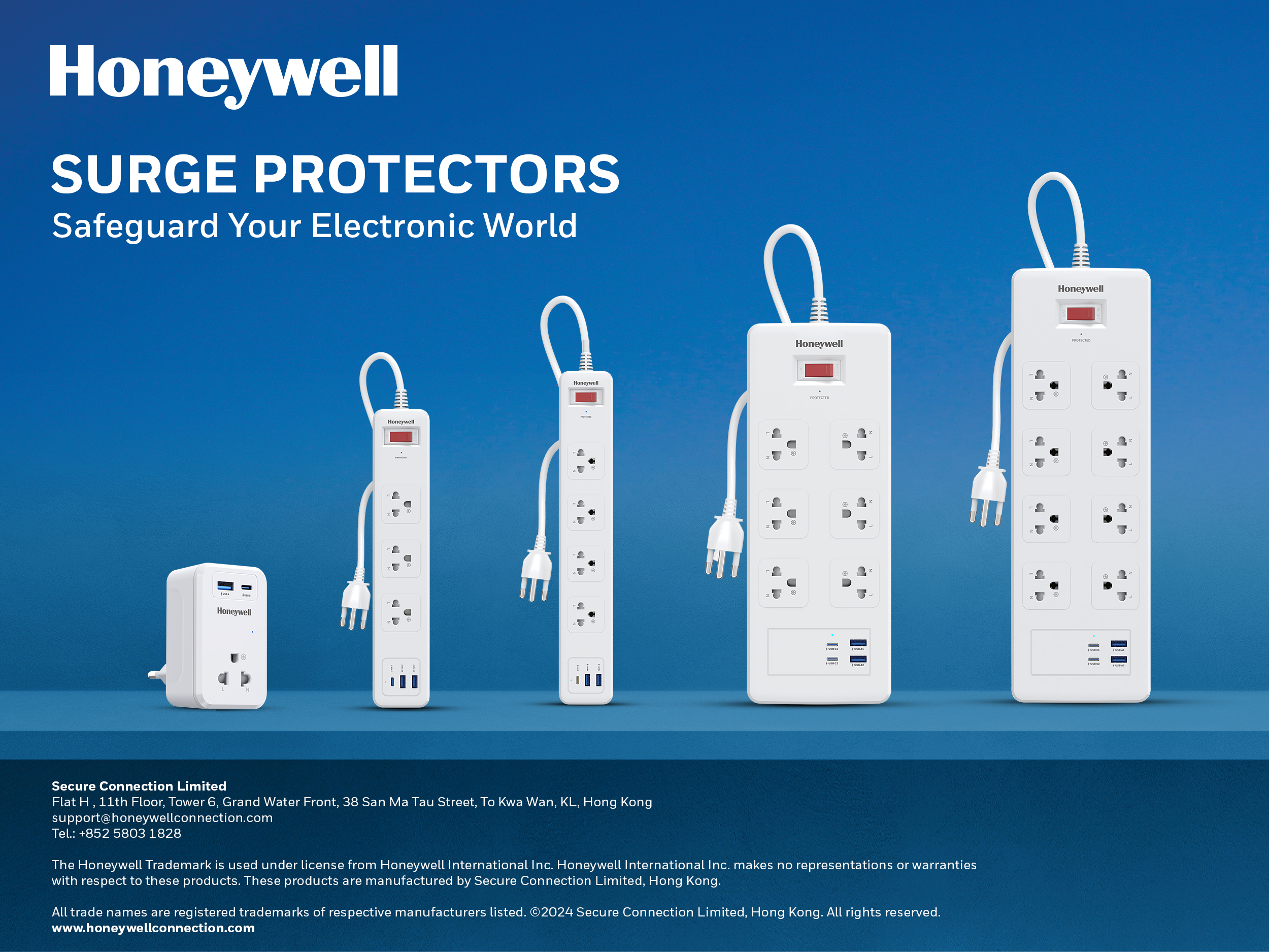 Secure Connection Launches Honeywell-Licensed Surge Protectors Range