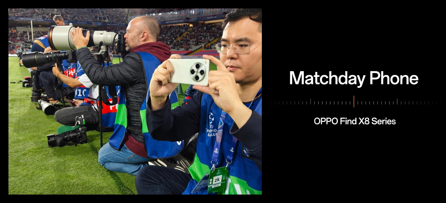 OPPO Find X8 series as the Matchday Phone