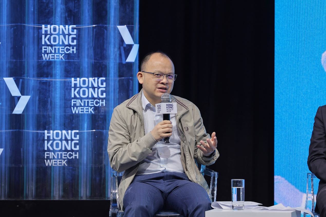 Bill Deng, Founder and CEO of XTransfer, speaks at Hong Kong Fintech Week 2024.