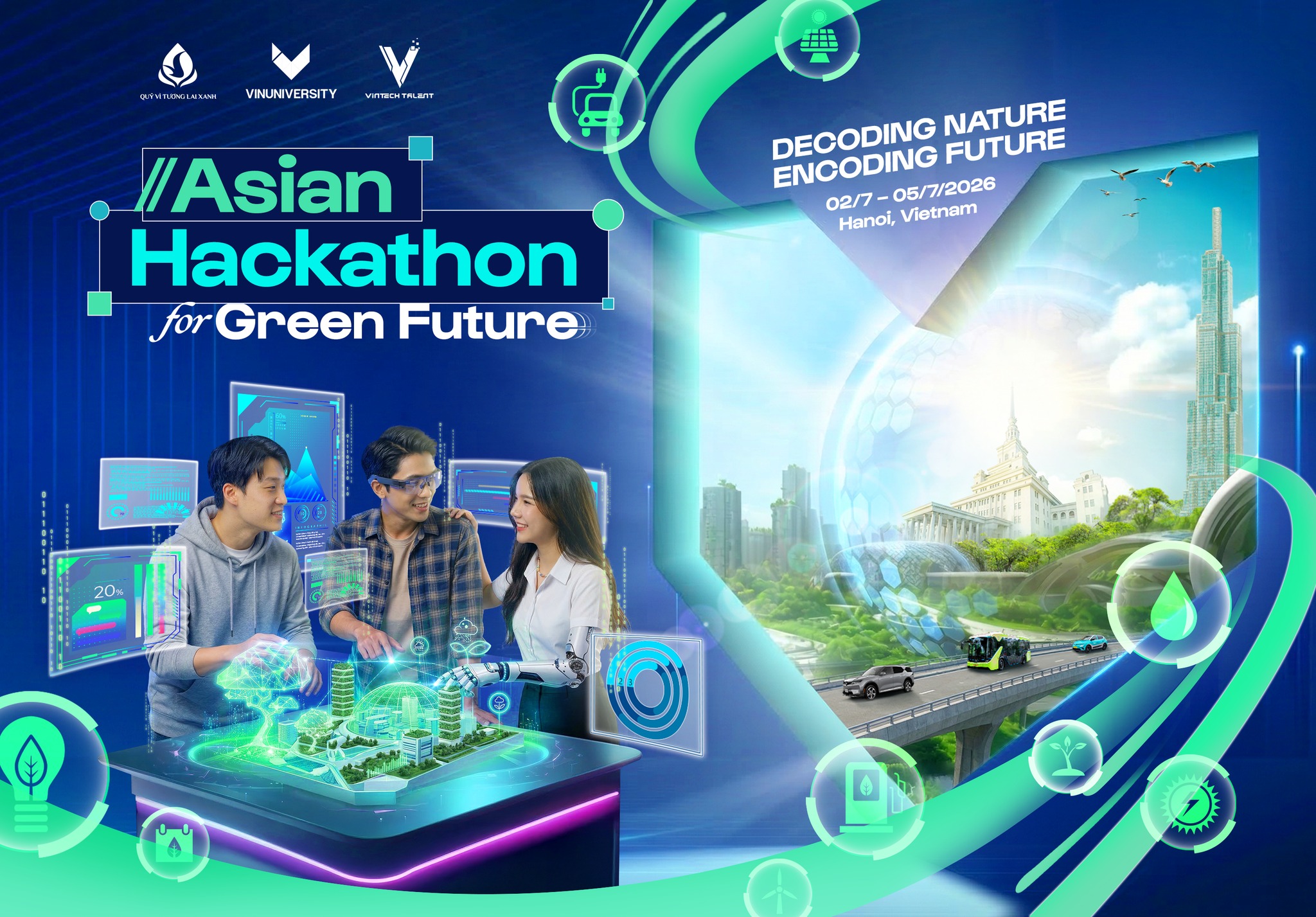 The Asian Hackathon for Green Future officially opened for registration on April 6, 2026, marking the start of the competition, with a total prize pool of USD 24,000. Photo courtesy of the “For Green Future” Foundation.