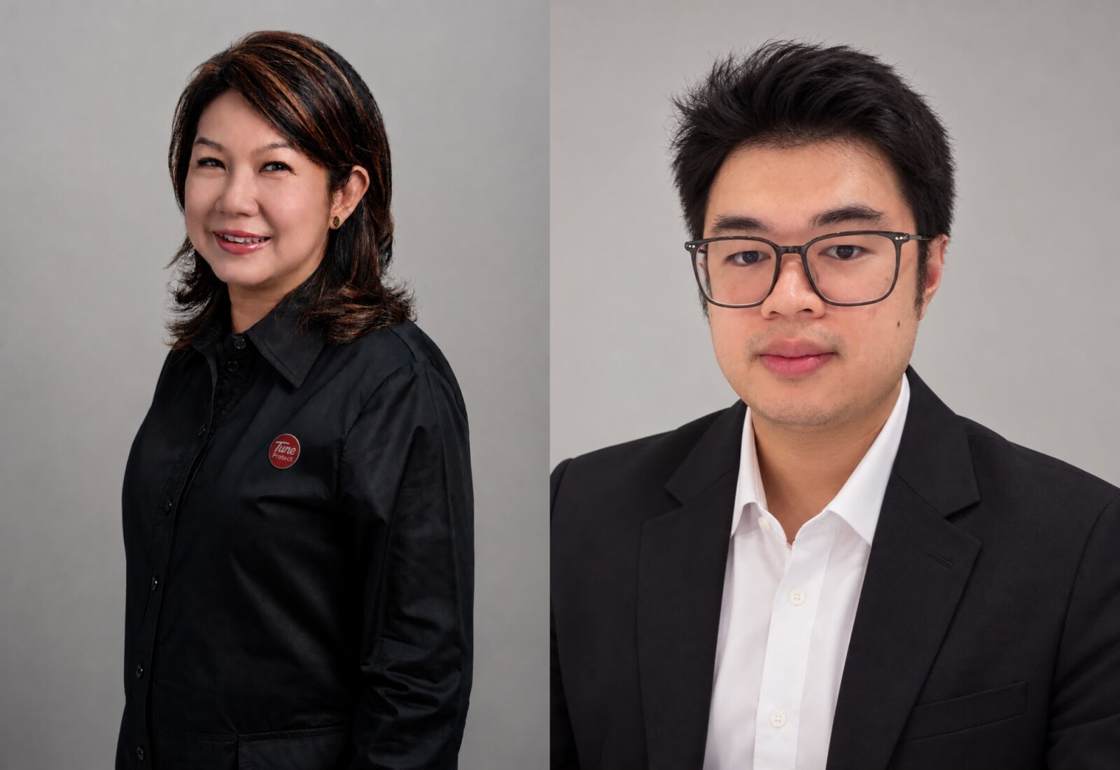 (Left to Right) Janet Chin, Chief Executive Officer of Tune Protect Re and Wesley, Chief Partnership Officer of Airpaz