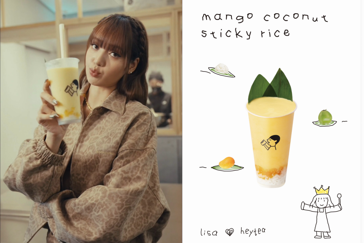 LISA and heytea Launch Global Collaboration Featuring Mango Coconut Sticky Rice Drink